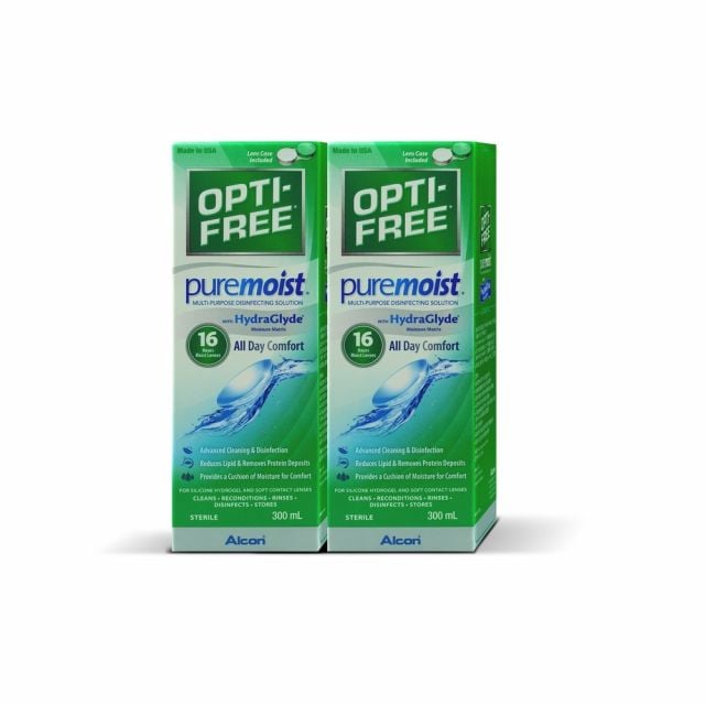 ALCON Opti-Free® PureMoist® Multi-Purpose Disinfecting Solution (300mL X 2)