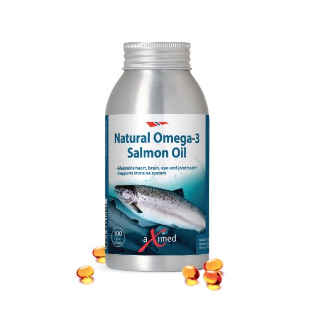 Norway aXimed Natural Omgea-3 Salmon Oil 100 capsules