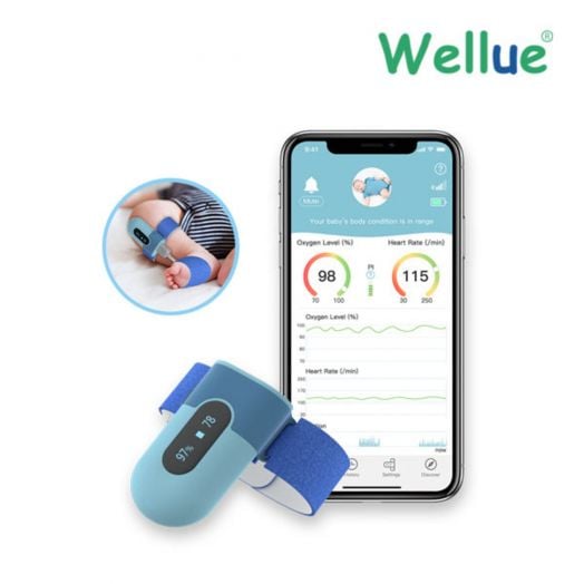 Wellue嬰兒智能腳掌式睡眠監測器 BabyO2