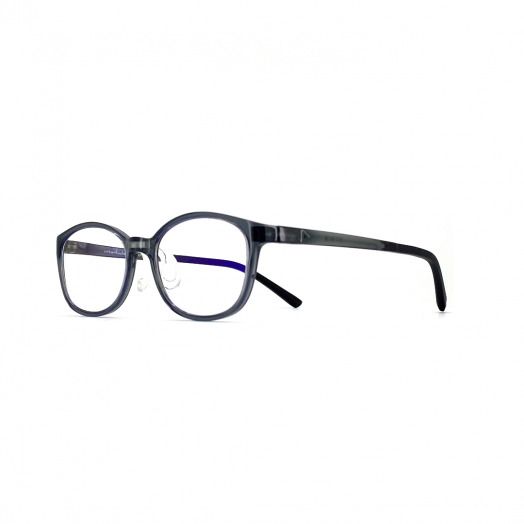 interlude Blue Block Glasses For Kids FIT-2034R-Transparent Gray Frame With Gray Temple