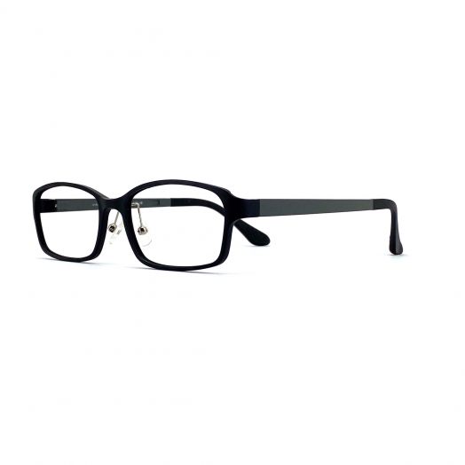 interlude Blue Block Glasses FIT-1637RP2-Matte Black Frame With Gray Temples