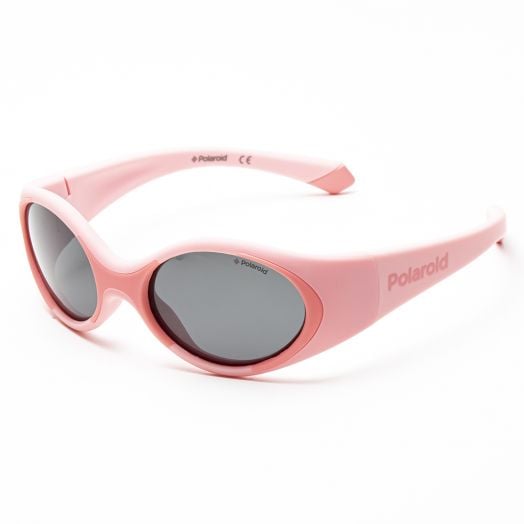 POLAROID SUNGLASSES - 8037S-Pink Frame With Gray Lens