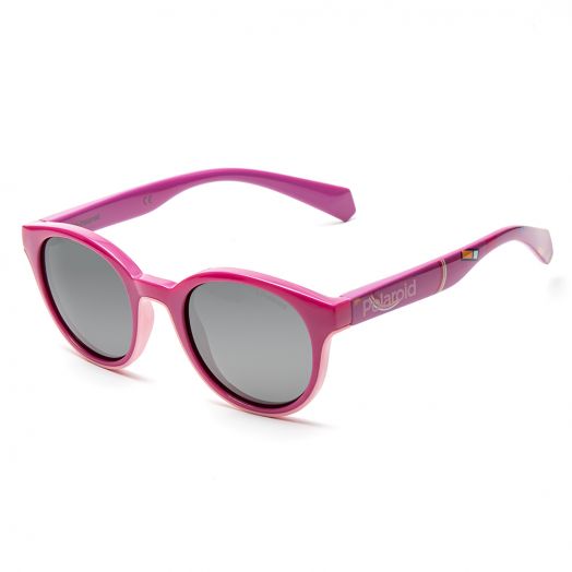 POLAROID SUNGLASSES - 8036S-Pink Frame With Gray Lens