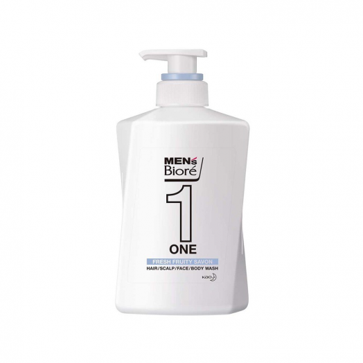 MEN'S Biore - ONE Facial/Body/Hair Wash Soap (480ml)