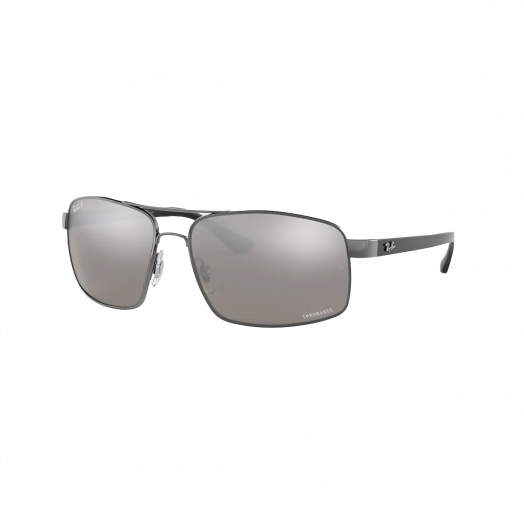 Ray-Ban CHROMANCE Polarized Sunglasses SRB-3604CH Gunmetal Frame With Gray Lens RB3604CH 004/5J 62-15
