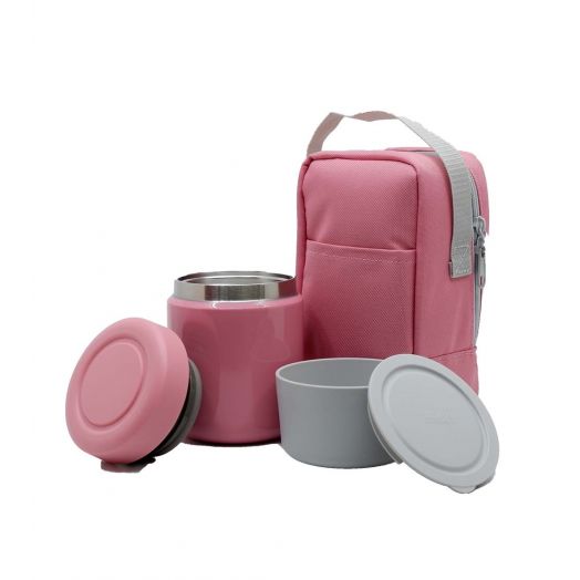 Thermos 550ml Vacuum Insulated Lunch Kit-Pink