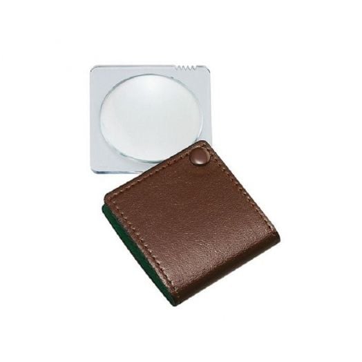 I.L.K. no.3150 45mm Portable Pocket Magnifier 3.5X_brown